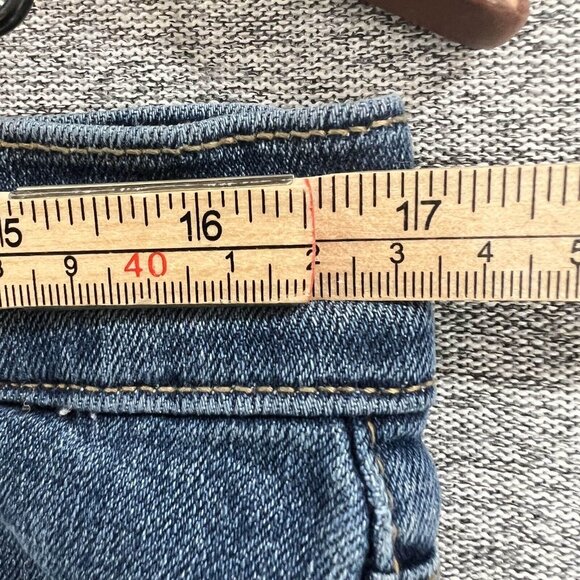 Old Navy Jeans Women's 10L Blue Original Straight Leg Mid Rise Medium Wash Denim - Picture 5 of 11